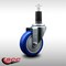 Service Caster 4'' SS Blue Poly Wheel Swivel 1-1/4'' Expanding Stem Caster SCC-SSEX20S414-PPUB-BLUE-114 - alternate 4